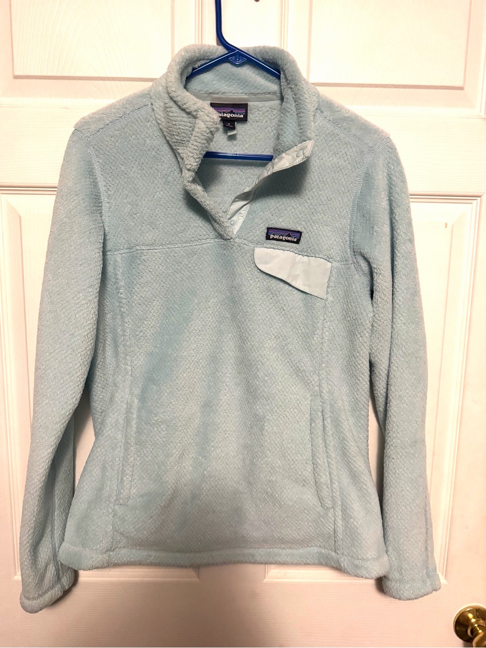 Patagonia Women's Pale Blue Fleece Snap-T Pullover